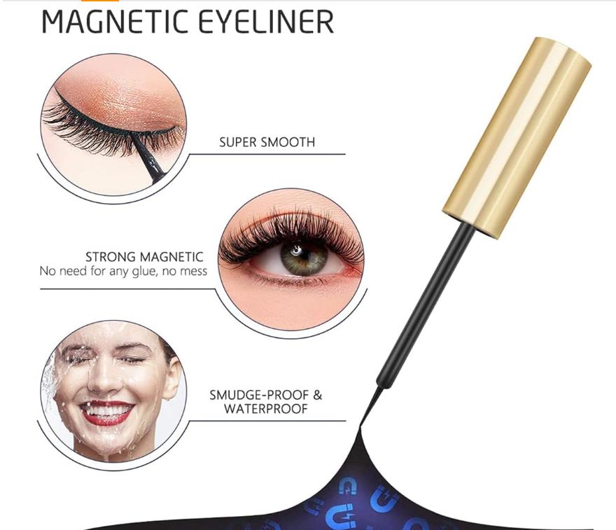 Magnetic Eyeliner နှင့် Lashes Kit ဖြင့် အစွမ်းကုန် လှပသော မျက်တောင်များကို ရရှိစေပါသည်။