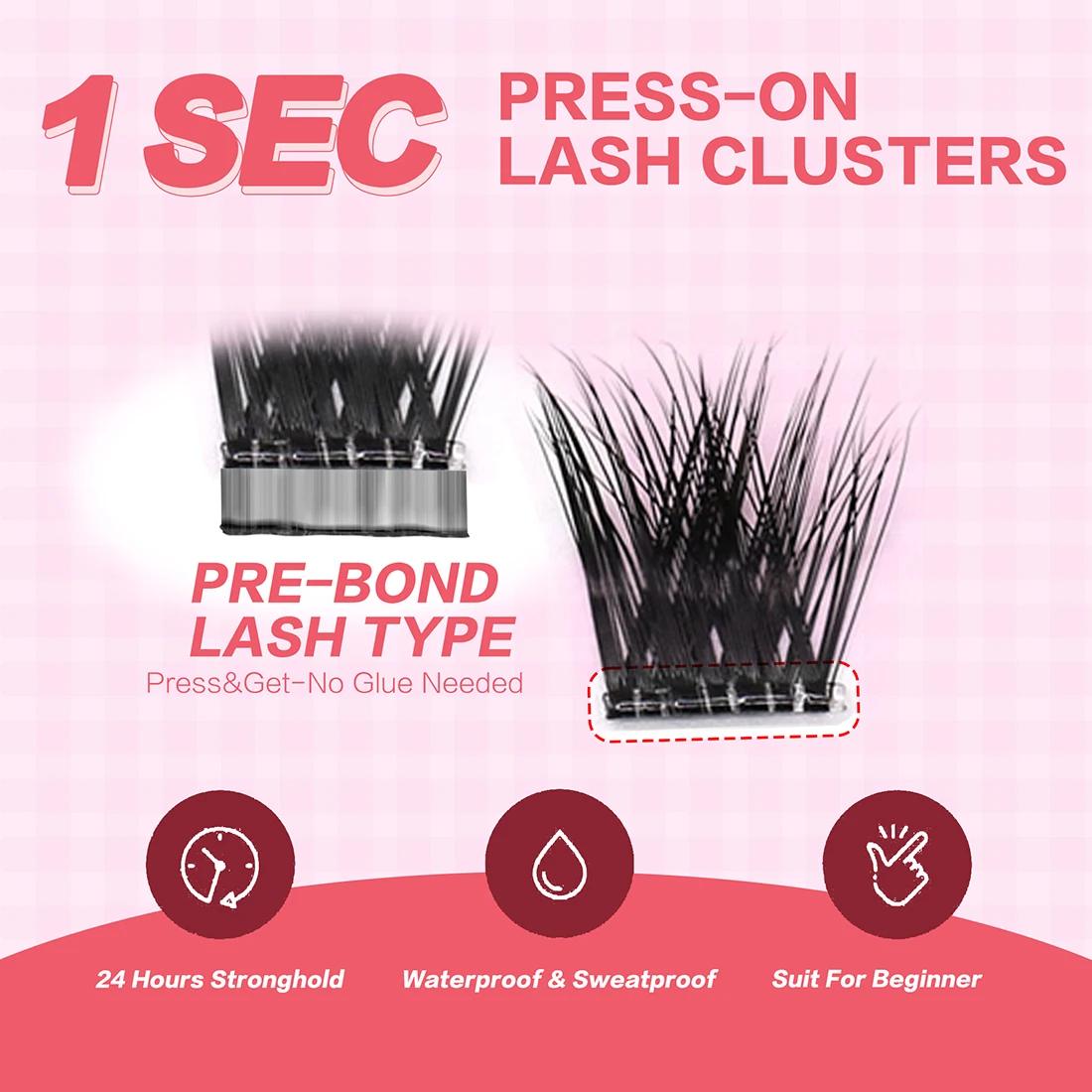 အသစ်သော Self-Adhesive Lash Clusters များသည် မျက်တောင်ဂိမ်းကို တော်လှန်သည်။