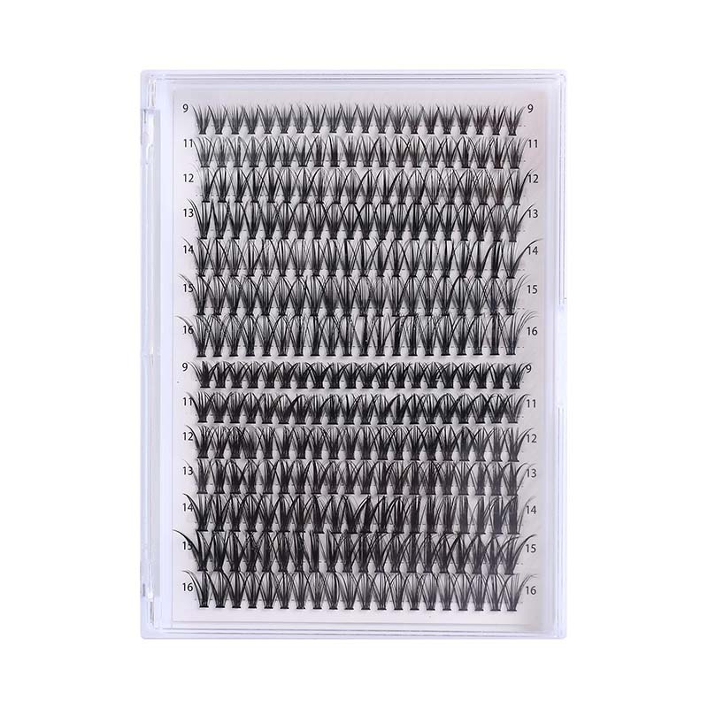 30D 40D 9-18mm Cluster Lashes ရောနှောထားသော ဗန်း