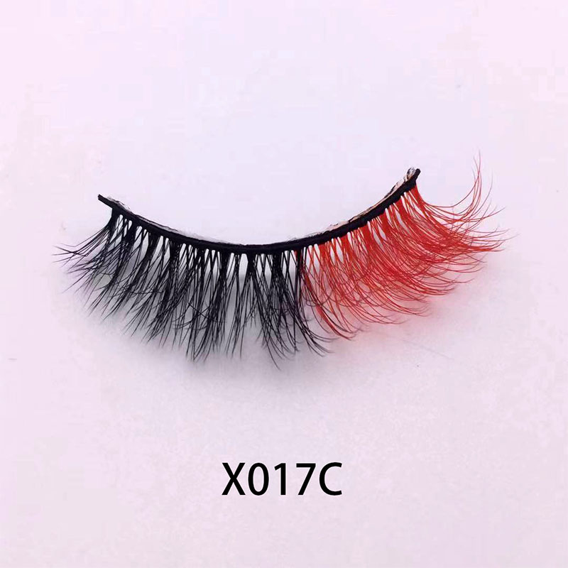 အရောင် faux mink lashes 3D 3D