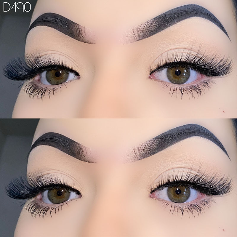 Fluffy Fox Eye Lashes Wispy Cat Eye မျက်တောင်